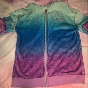 Ombré zip up jacket